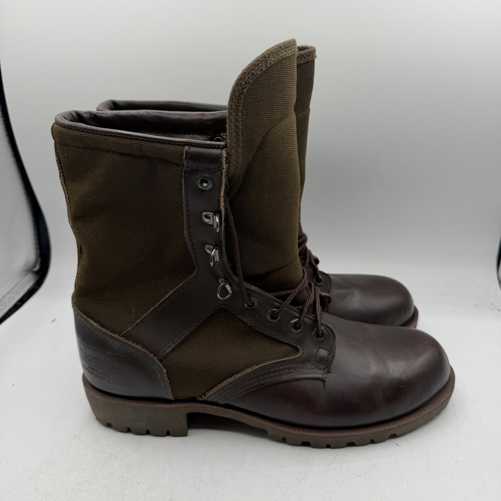 Vintage Northlake Boots Mens Sz 9 M Brown Leather Insulated Waterproof Gore Tex